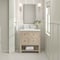 James Martin Vanities 30'' Single Vanity, Whitewashed Oak w/ Single Hole 3CM White Zeus Quartz Top & Backsplash 330-V30-WWO-1WZ - alternate 4